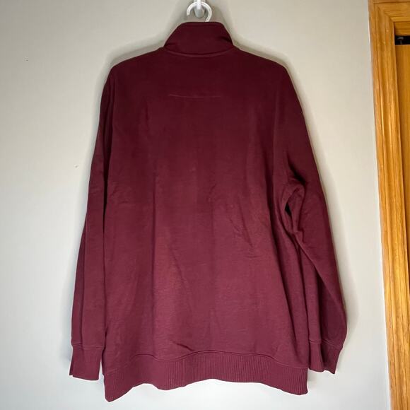 Arrow Men’s 1/4 Zip Maroon Sweater Size Large - Picture 2 of 12